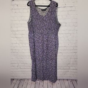 All That‎ Jazz Purple Floral Maxi Dress Size XL